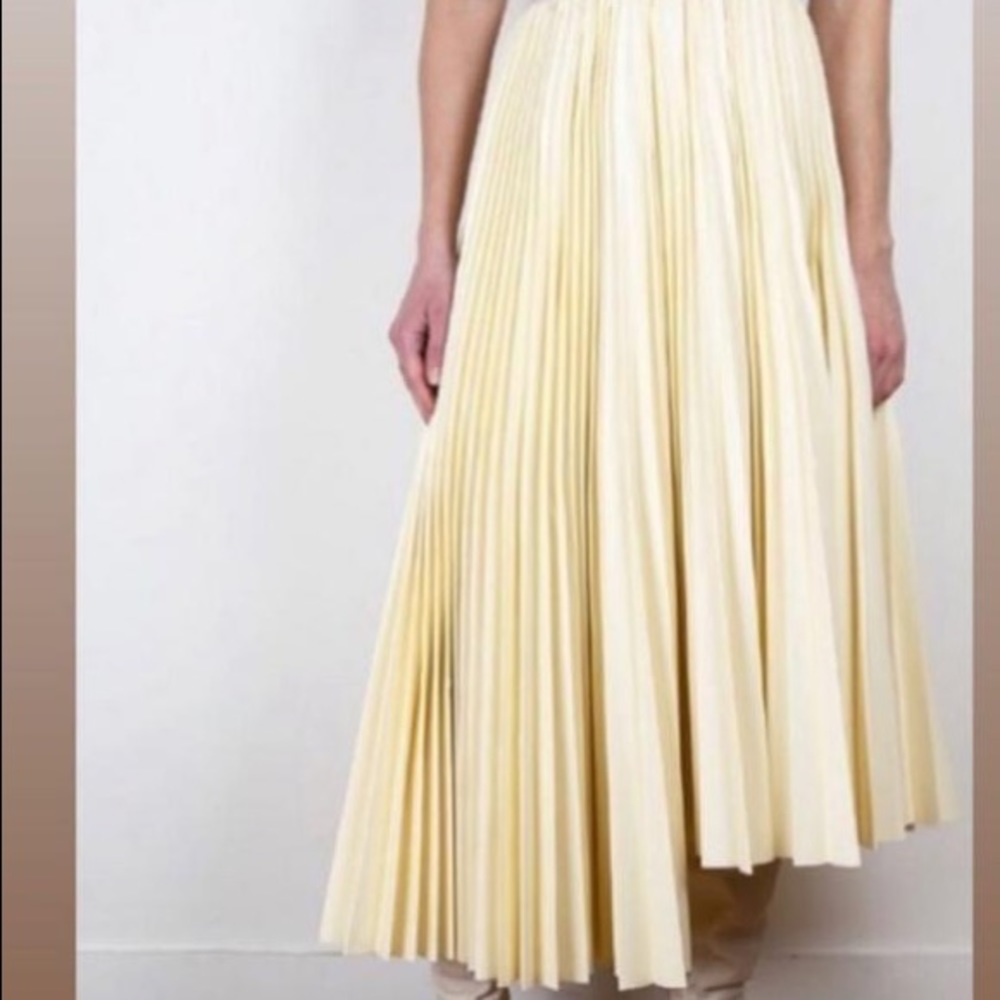The Frankie shop faux leather pleated skirt